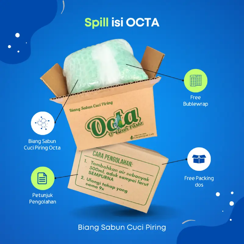 Sabun Cuci Piring Terbaik Octa Plus Isi Paket