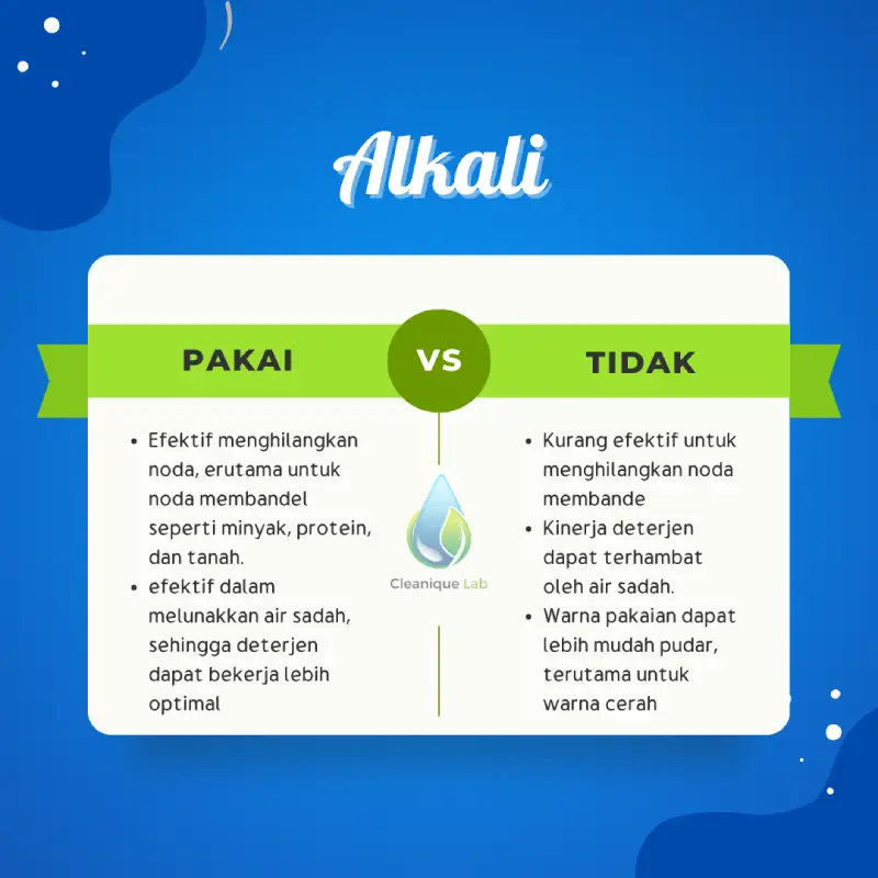 Kegunaan Peningkat PH Air Laundry Alkali