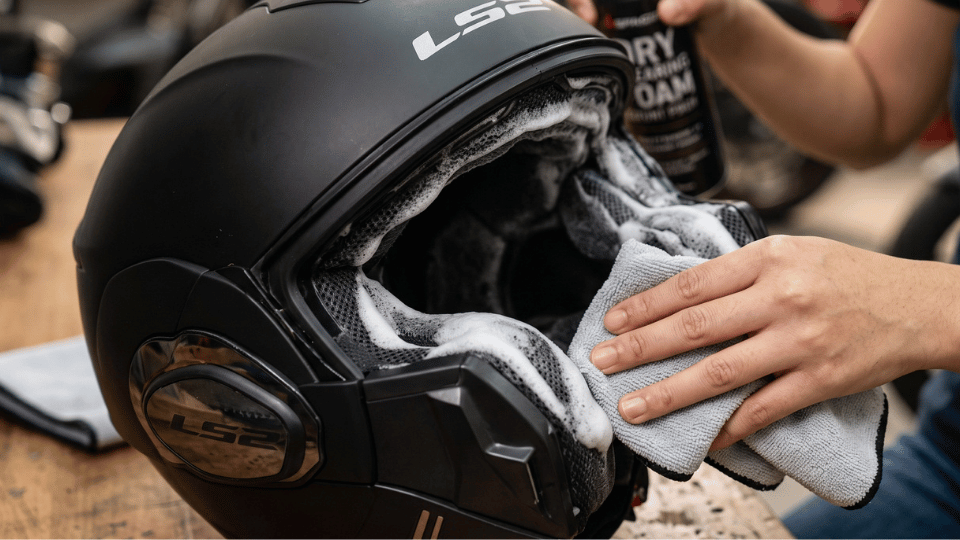 Cara Bikin Busa Pembersih Kering untuk Helm Motor yang Bebas Kuman dan Cepat Kering